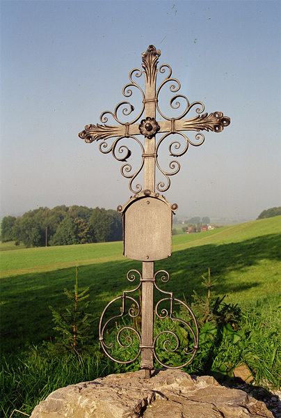 #559 Massives KREUZ aus Stahlguß Schmiedeeisern Kunstschmiede Grabkreuz 